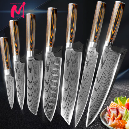 Jaswehome Cute Paring Knives Set 3CR13 Stainless Steel